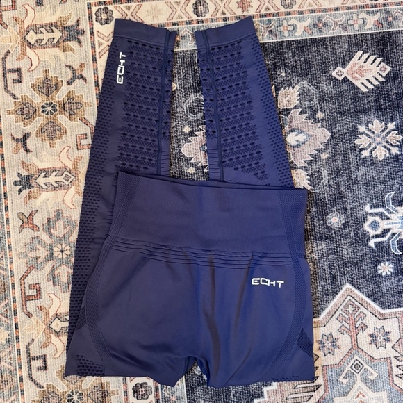 Echt Arise Prime Seamless Cutout Style Leggings Dusty Blue Women’s Size Small - Picture 2 of 9